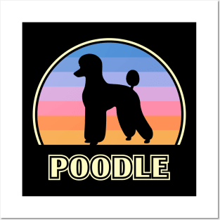 Poodle Vintage Sunset Dog Posters and Art